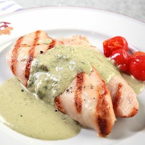 Куриное филе с сыром горгонзола