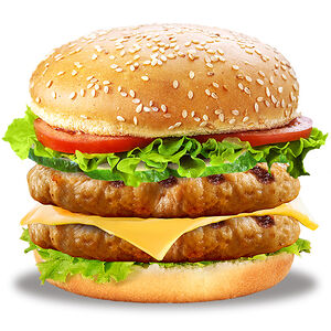 Double Чикен чизбургер