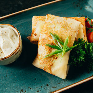 Блинчики с мясом