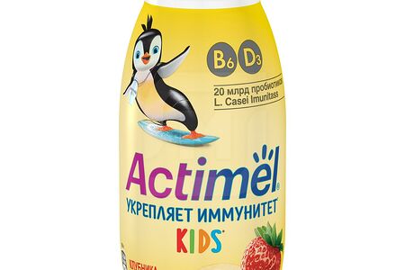 Actimel Функцион напиток Детский Клубника/Банан 2,5%