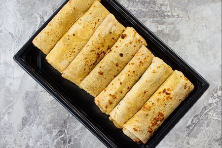 Блины с творогом