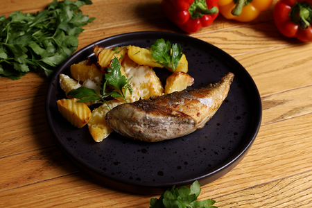 Скумбрия гриль на кости