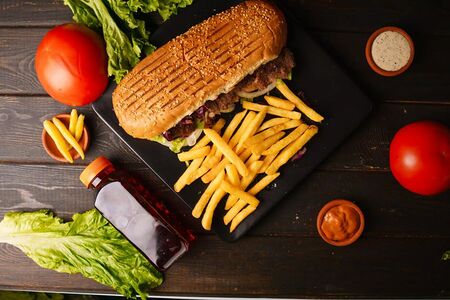 Комбо Донер в багете куриный