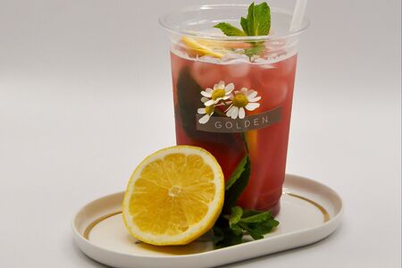 Домашний малиновый лимонад 