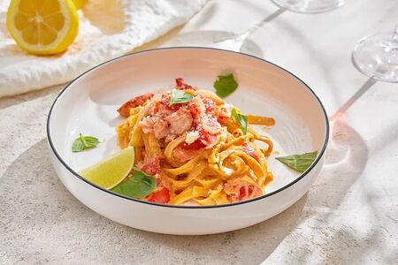 Тальятелле с крабом