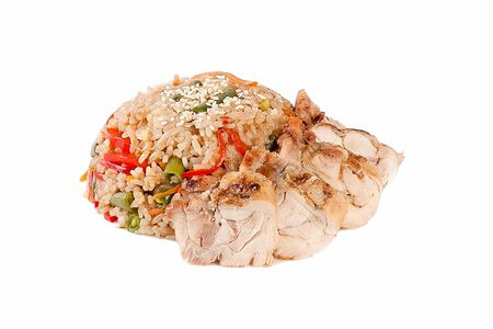 Тяхан с курицей