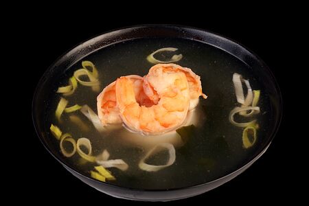 Суп мисо с креветкой