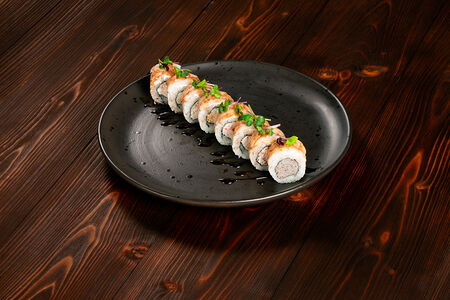 Ролл с креветкой и крабом