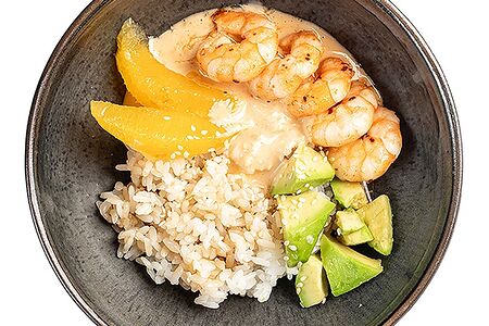 Райс боул с креветкой