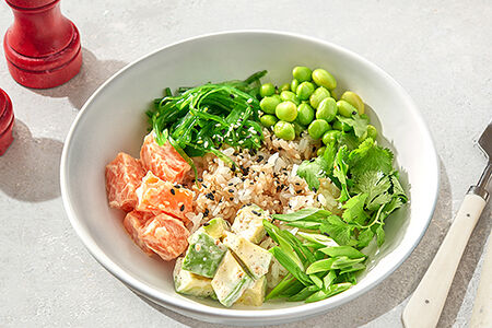 Боул с лососем