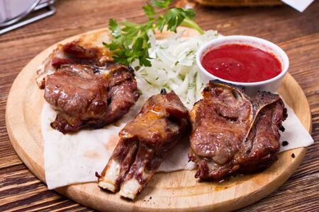 Шашлык из баранины на кости