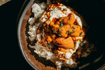 Поке с морским ежом