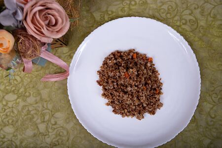 Гречка с овощами