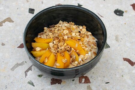 Овсяная каша с арахисовой пастой