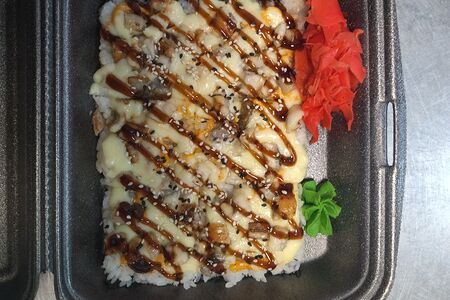 Суси-пицца с лососем