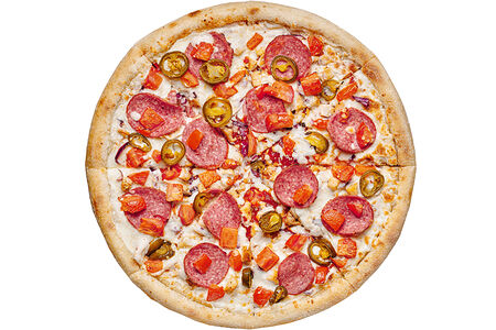 Пицца Халапеньо на тонком тесте