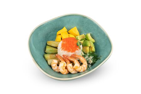 Поке с креветкой и манго