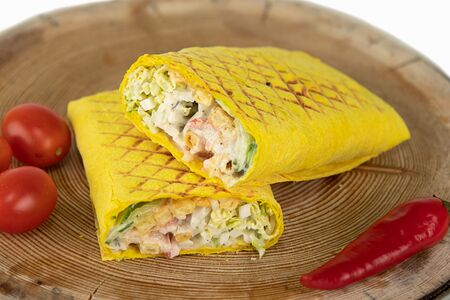 Шаурма с курицей Big в сырном лаваше