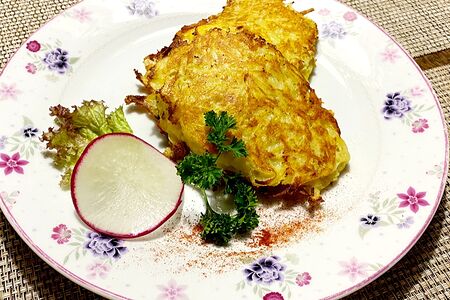 Деруни с мясом