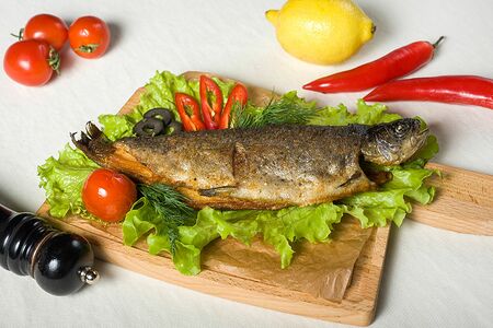 Форель на гриле