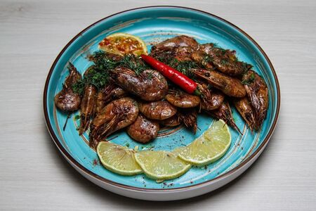 Креветки в паназиатском стиле