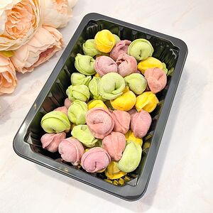 Мини пельмени цветные с говядиной