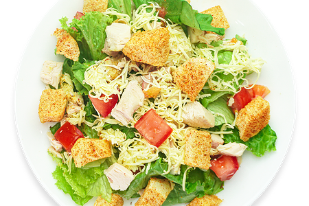 Салат Цезарь с курицей