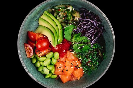 Поке с лососем