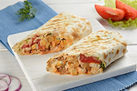 Шаверма по-гречески с говядиной