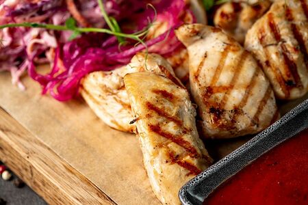 Шашлык из куриной грудки Кгб