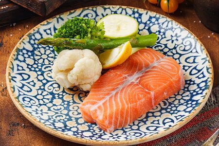 Семга на пару