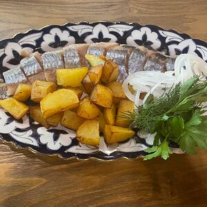 Сельдь с картофелем