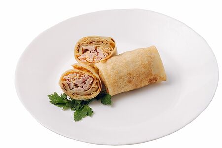 Блинчики с ветчиной и сыром