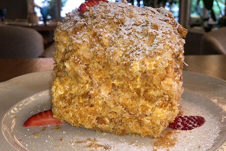 Наполеон домашний воздушный с заварным кремом