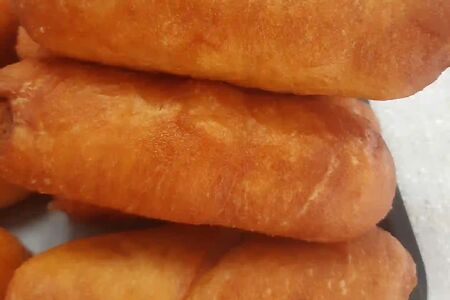 Сосиска халяль в тесте жаренная