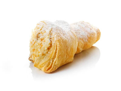 Рожок слоеный с кремом