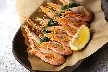 Магаданские жареные креветки