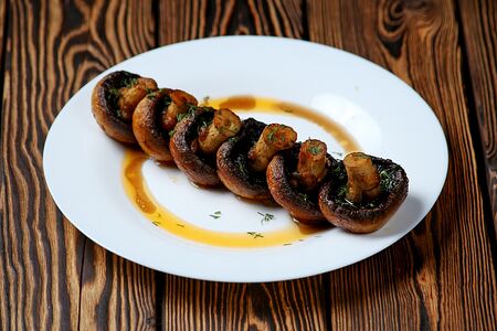 Грибы на мангале