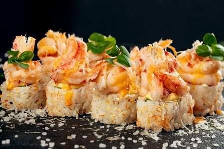 Лангустин с камчатским крабом 