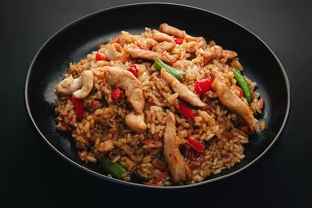 Рис с курицей терияки