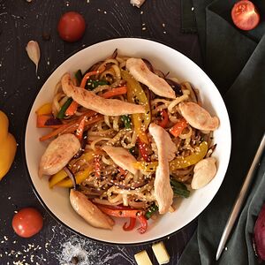 Удон с курицей