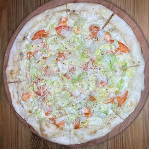 Цезарь пицца на толстом тесте