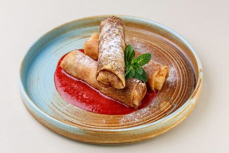 Блины с творогом