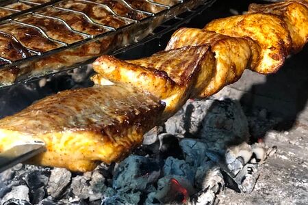 Шашлык из филе сома