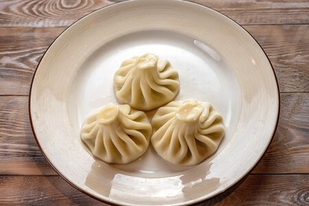 Хинкали с картофелем и грибами