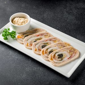 Куриный рулет с горчицей