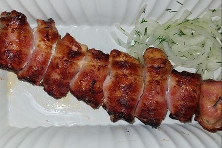 Куриная грудка в беконе