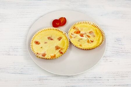 Омлет с томатами