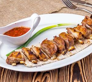 Шашлык из бараньих ребрышек