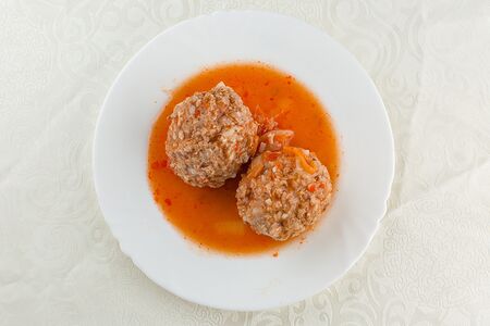 Нежные тефтельки в томатной овощной заливке